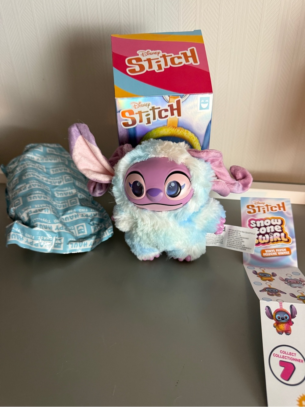 Disney Stitch Snow Cone Swirl Plush - Multicolor Angel Character